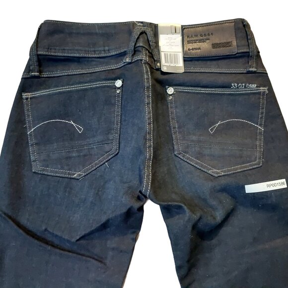 Retro Vintage G-Star Raw Lynn Skinny Comfort Comet Denim Jeans Pants Sz 25 NWT - Picture 12 of 14
